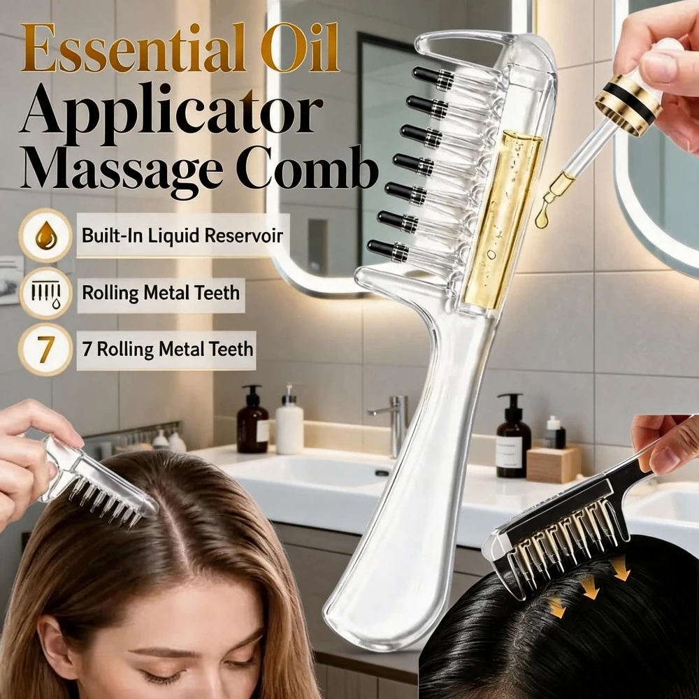 Root Stimulator Liquid - Essential Oil Liquid Guiding Comb Scalp
